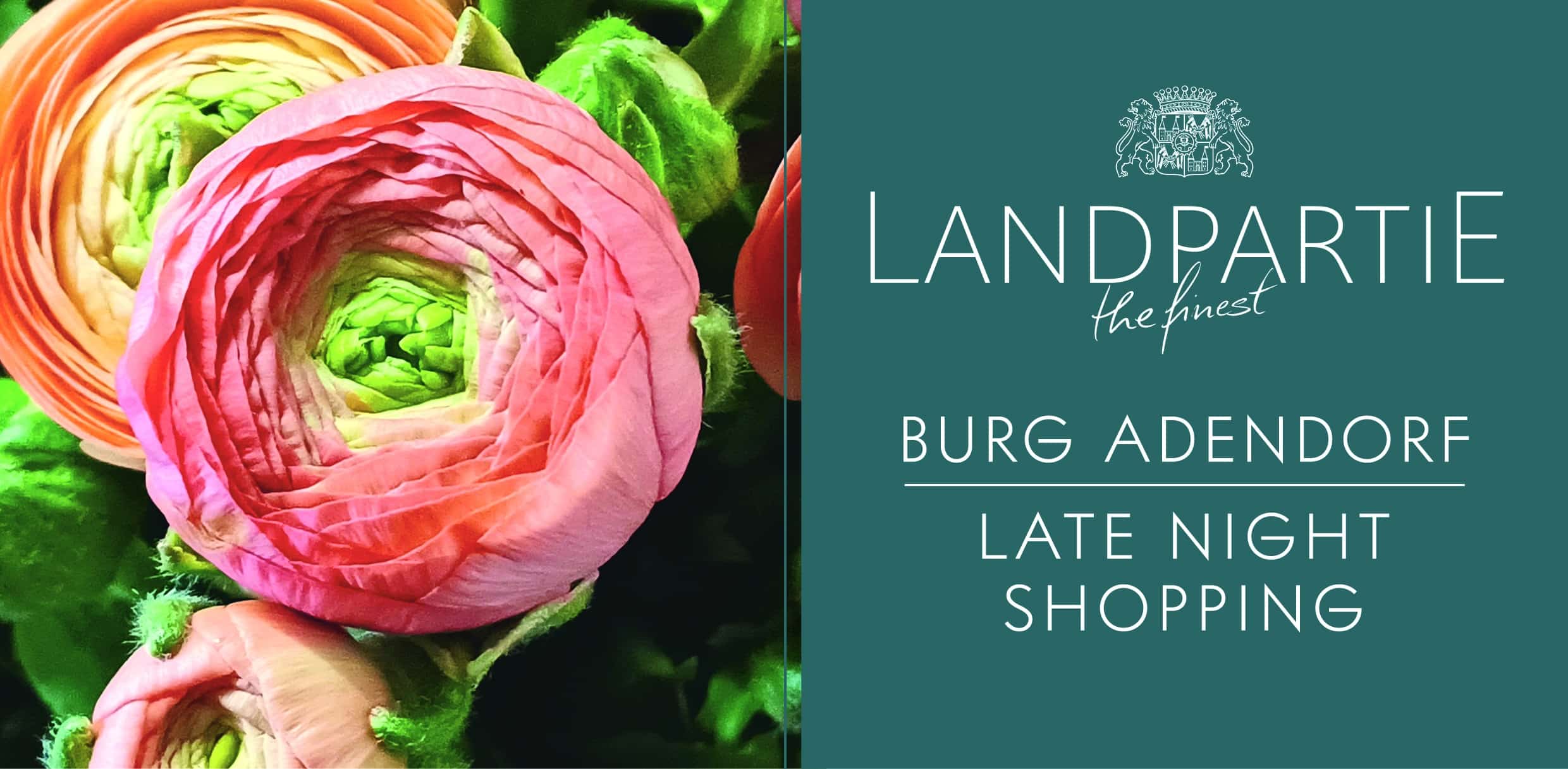 Landpartie Burg Adendorf 2026 | LATE NIGHT SHOPPING am 15.05.2026